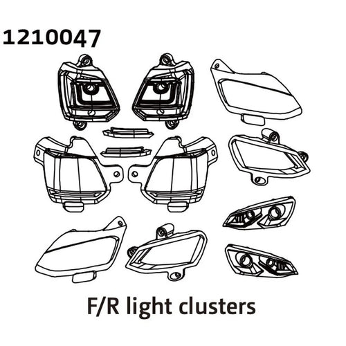Absima V/h Lichtset für Speed Demon 1210047