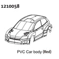 Absima PC Rally Body Shell - + Stickers Rot 1210058