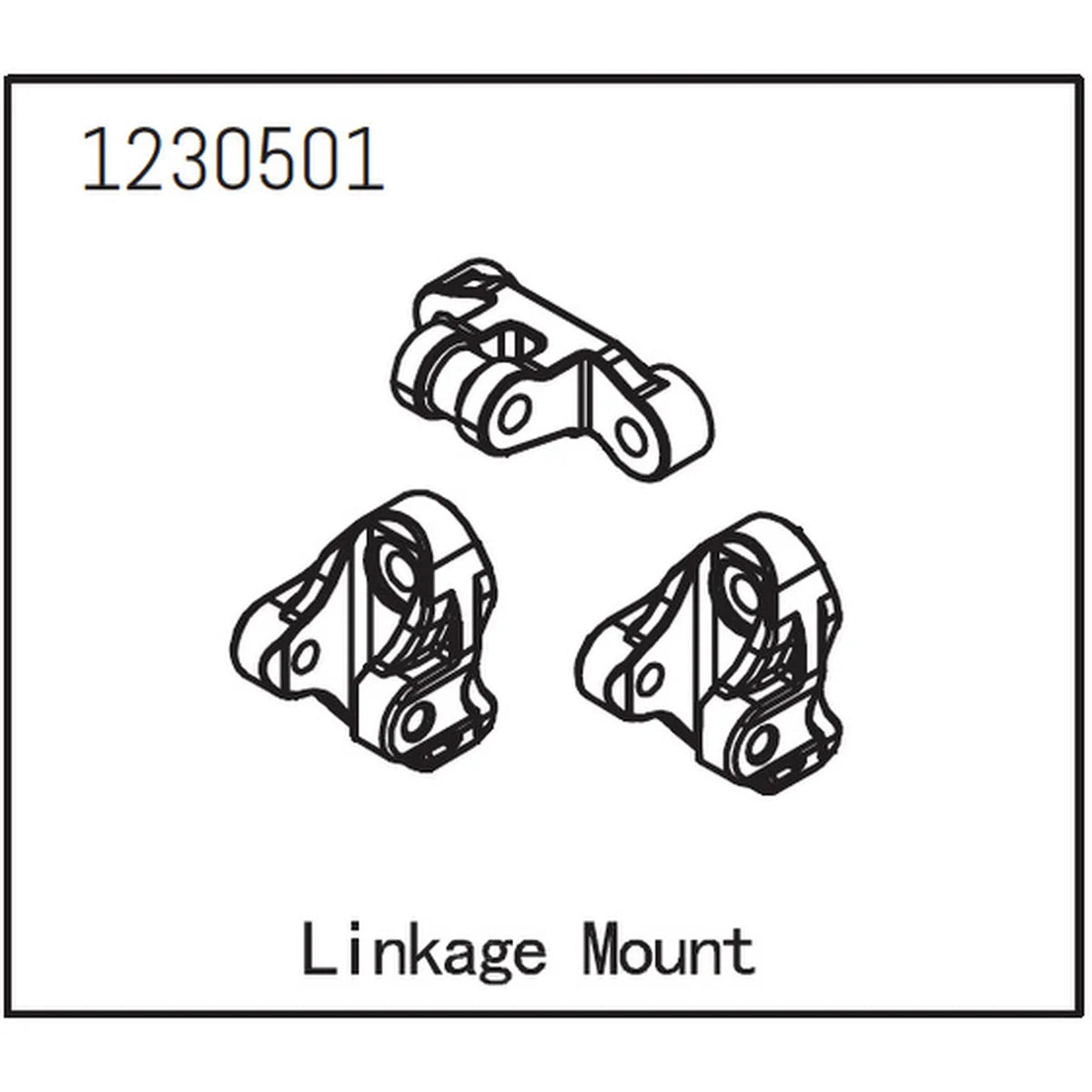 Absima Linkgestängehalterung für Crawler CR3.4 1230501
