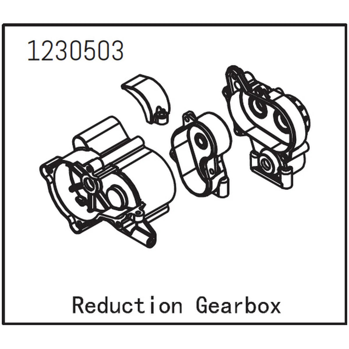 Absima Untersetzungsgetriebebox für CR3.4eco Sherpa/Bronco 1230503