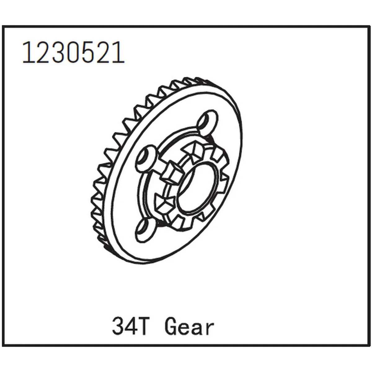 Absima Differentialgetriebe 34Z für CR3.4eco Sherpa/Bronco 1230521