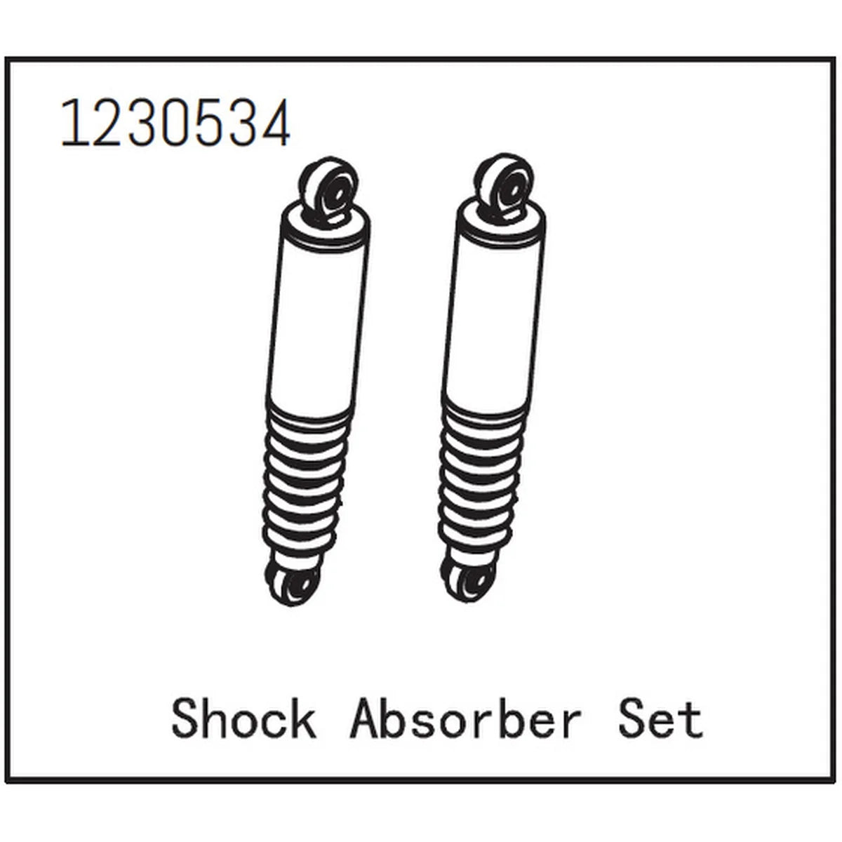 Absima Stoßdämpfer Set (2) für Crawler CR3.4 1230534