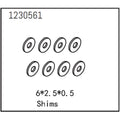 Absima Shimscheiben 6x2.5x0.5 für CR3.4eco Sherpa/Bronco 1230561