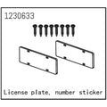Absima Nummernschild für Crawler CR3.4 1230633