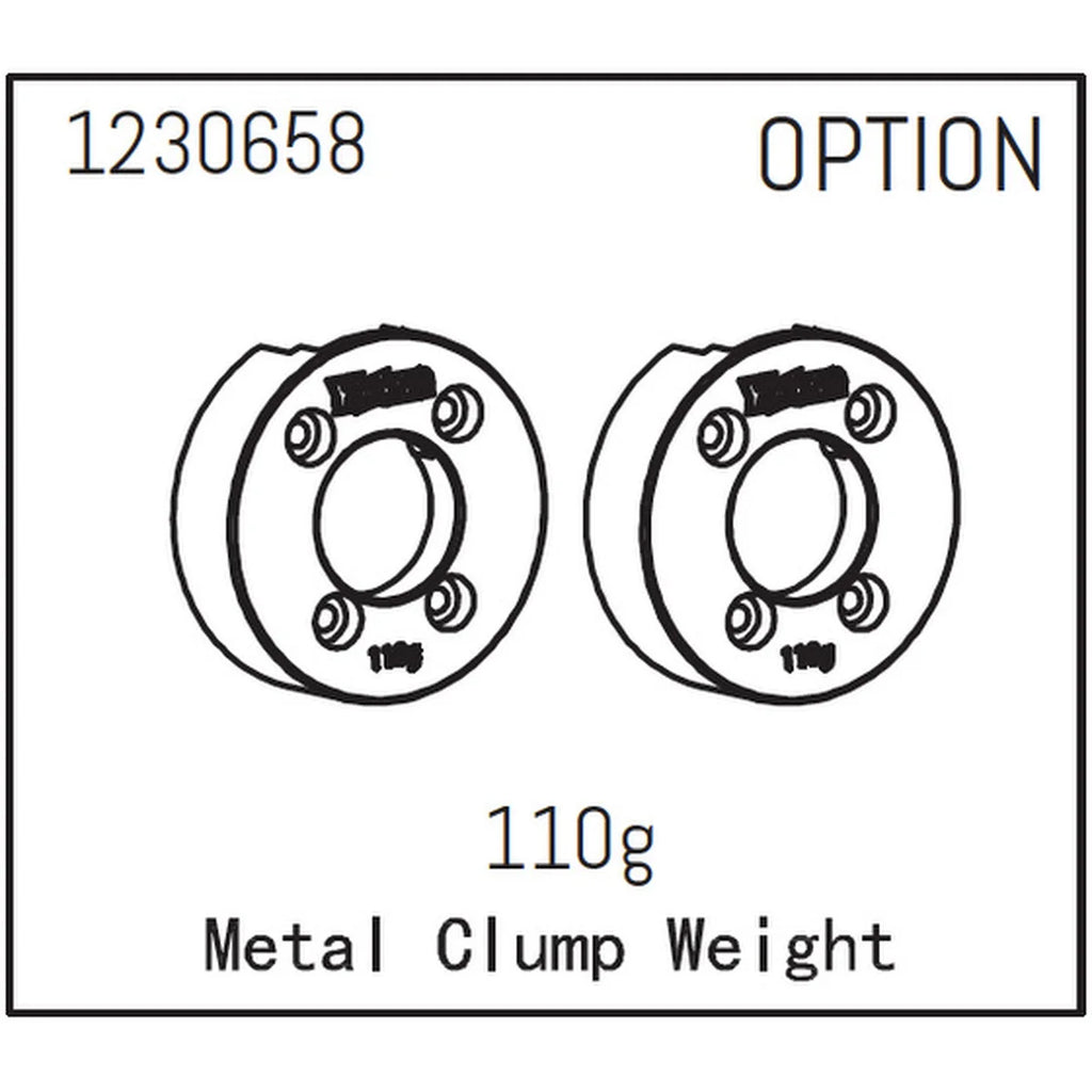 Absima Metall-Klemmgewichte 110g (2) 1230658