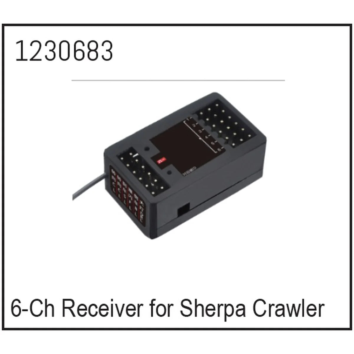Absima 6-Kanal Empfänger für CR3.4 Crawler 1230683
