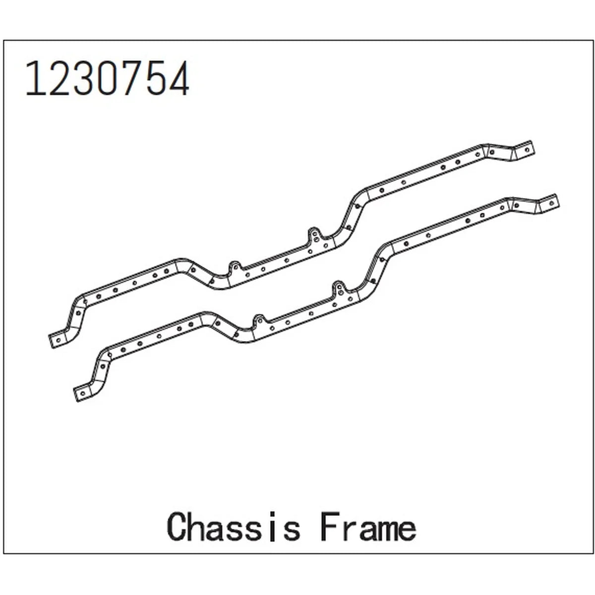 Absima Chassisrahmen - LANDI für Crawler CR3.4 1230754