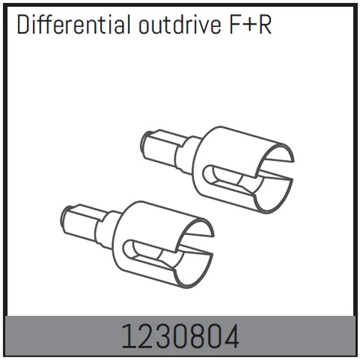 Absima Differentialausgänge vorne/hinten für Desert Buggy ADB1.4 1230804