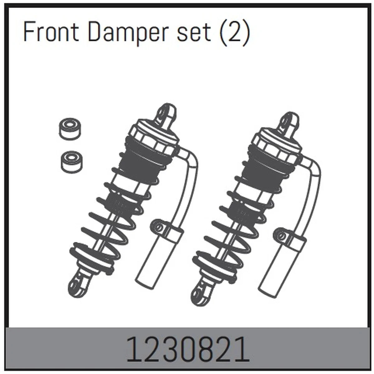 Absima Stoßdämpferset vorne (2) für Desert Buggy ADB1.4 1230821