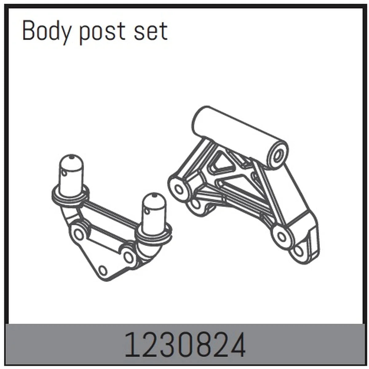 Absima Karosseriehalter-Set für Desert Buggy ADB1.4 1230824