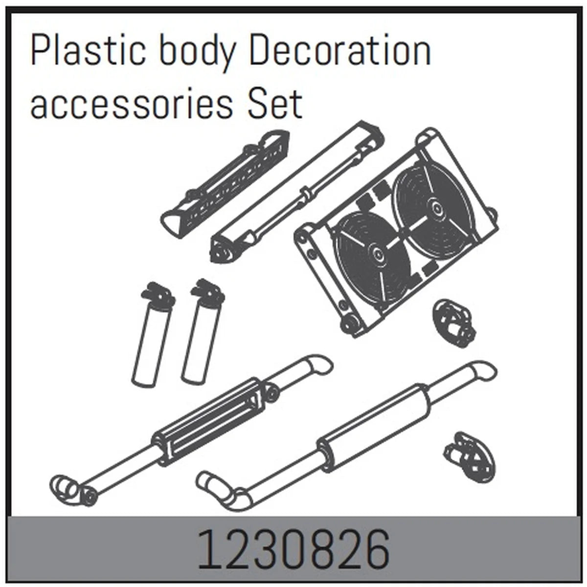 Absima Anbauteile-Set für Desert Buggy ADB1.4 1230826