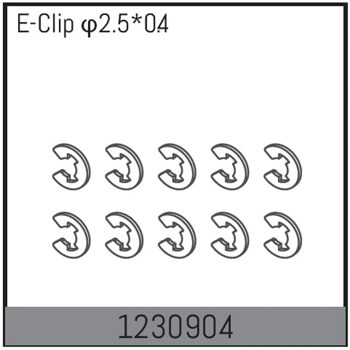 Absima E Clips 2.5x0.4 (10) für Desert Buggy ADB1.4 1230904