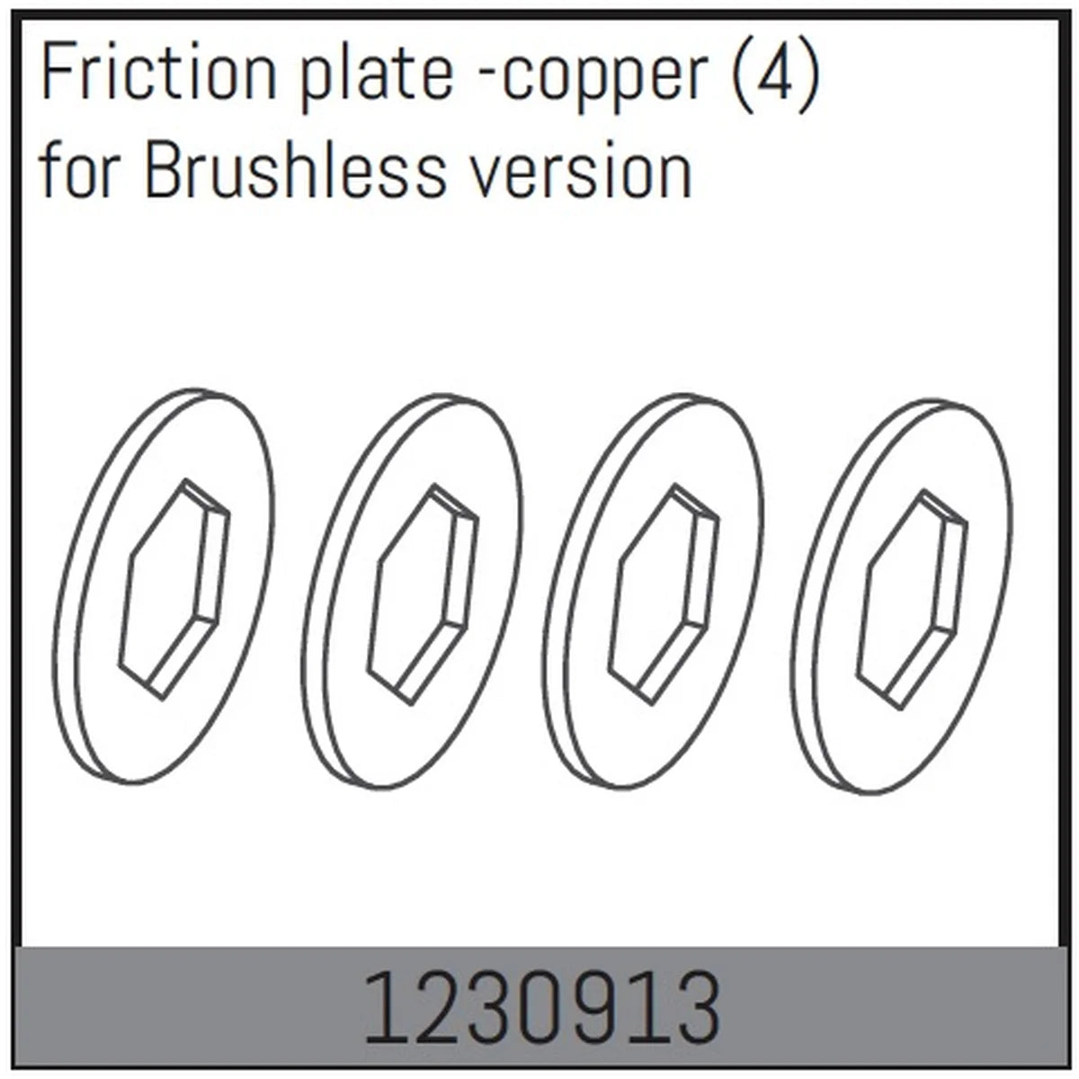 Absima Slipperplatten (4) für Desert Buggy ADB1.4 1230913