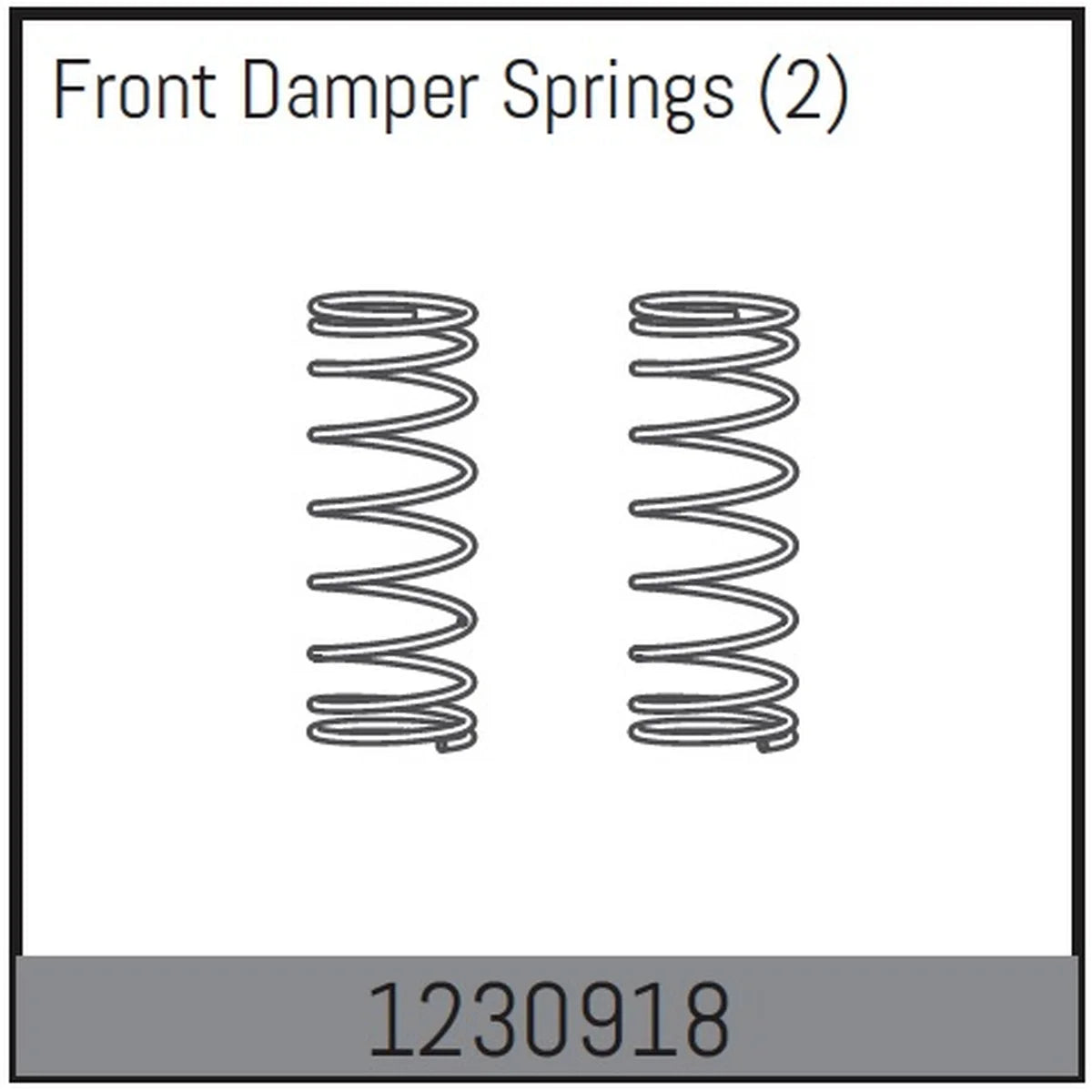 Absima Dämpferfeder vorne (2) für Desert Buggy ADB1.4 1230918