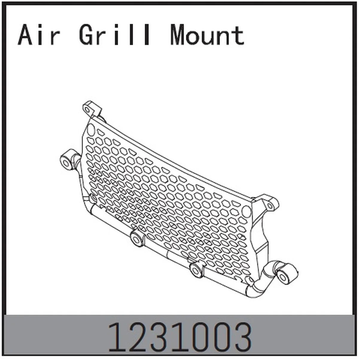 Absima Kühlergrill-Halterung - CR3.4eco 1231003
