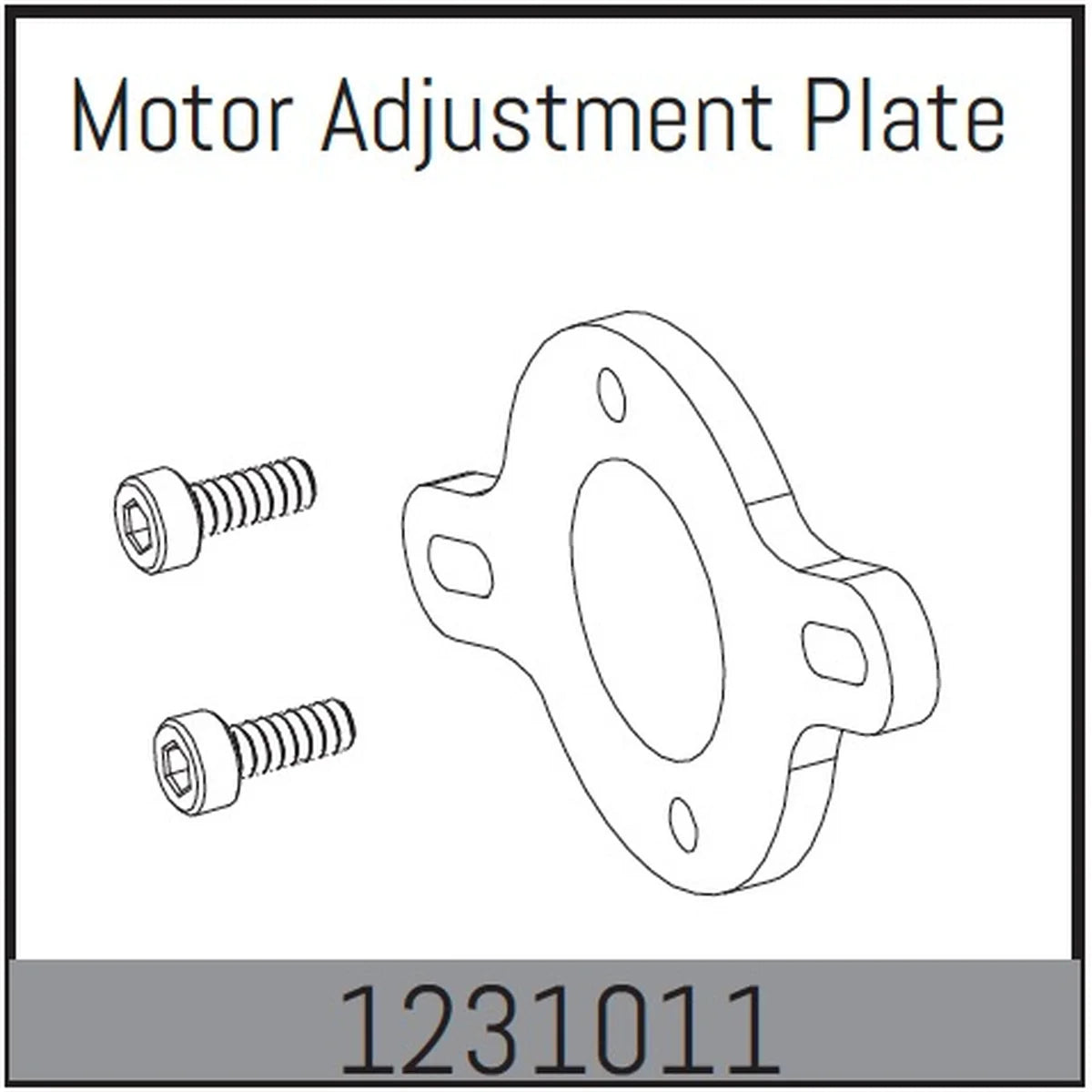 Absima Motorjustierplatte - CR3.4eco 1231011