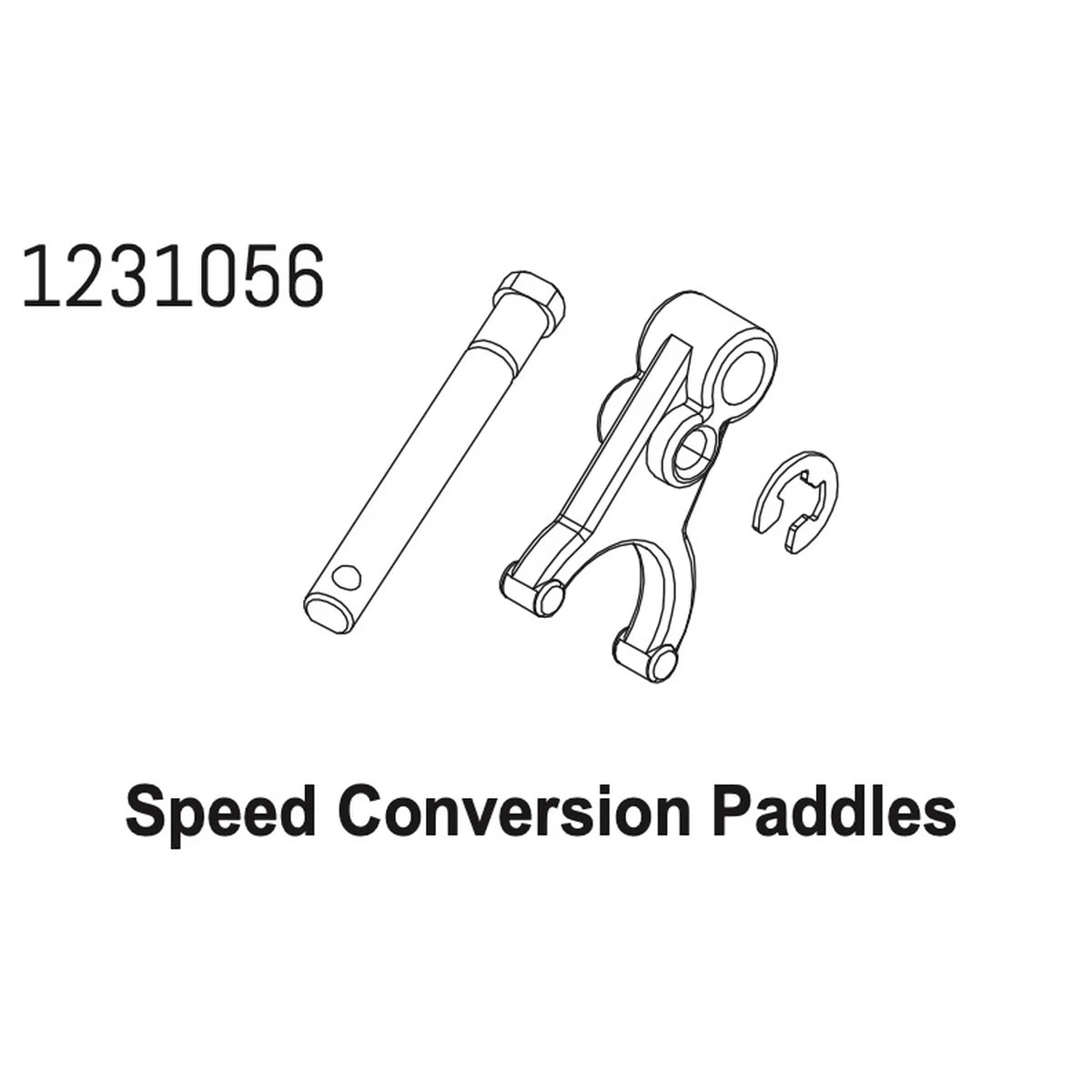 Absima 2-Speed Welle & E-Clip Set für Crawler CR4.4 1231056