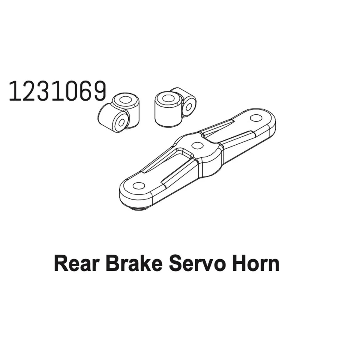 Absima DIG-Bremse Servohorn-Set CR4.4 1231069