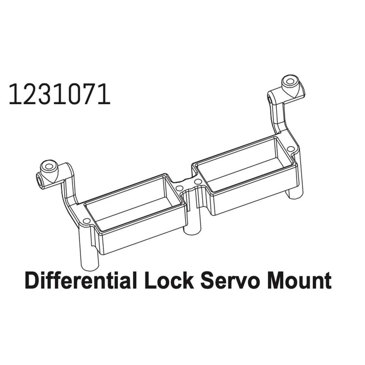 Absima Diff-Lock Servohalterung CR4.4 1231071