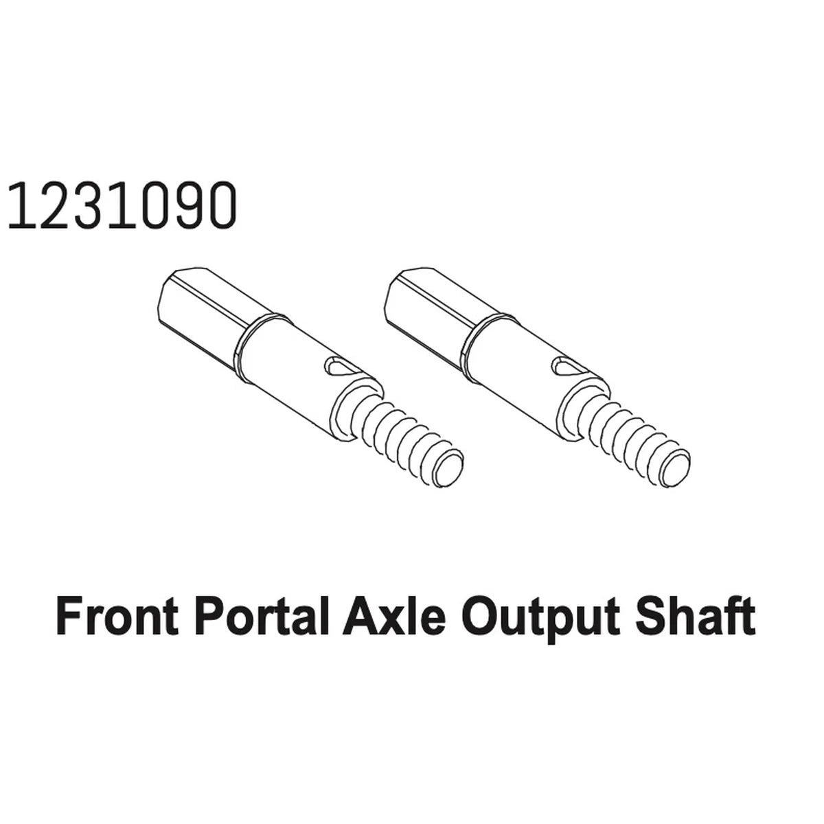 Absima Welle Portalachse vorne CR4.4 (2) 1231090