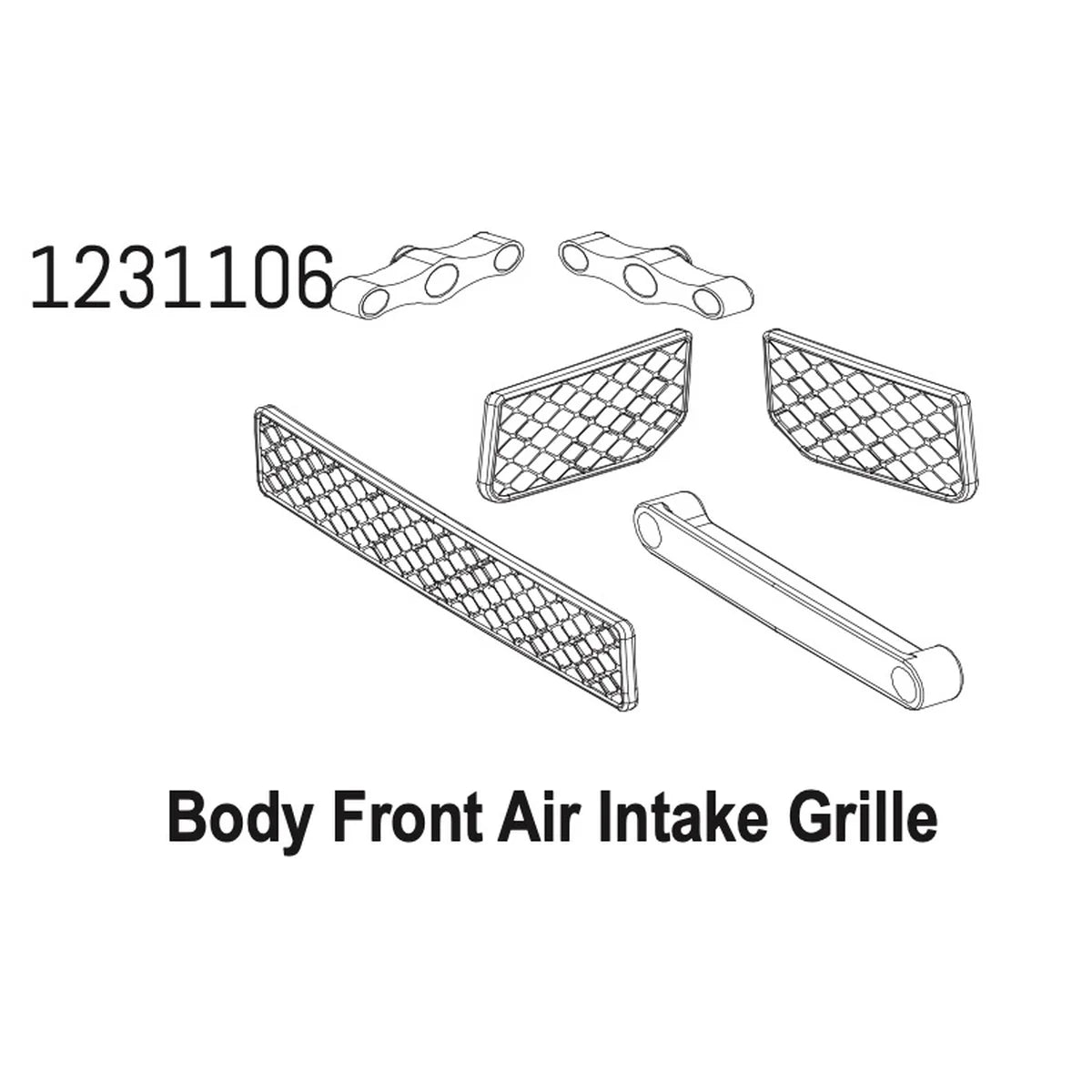 Absima Frontschürze Set CR4.4 1231106
