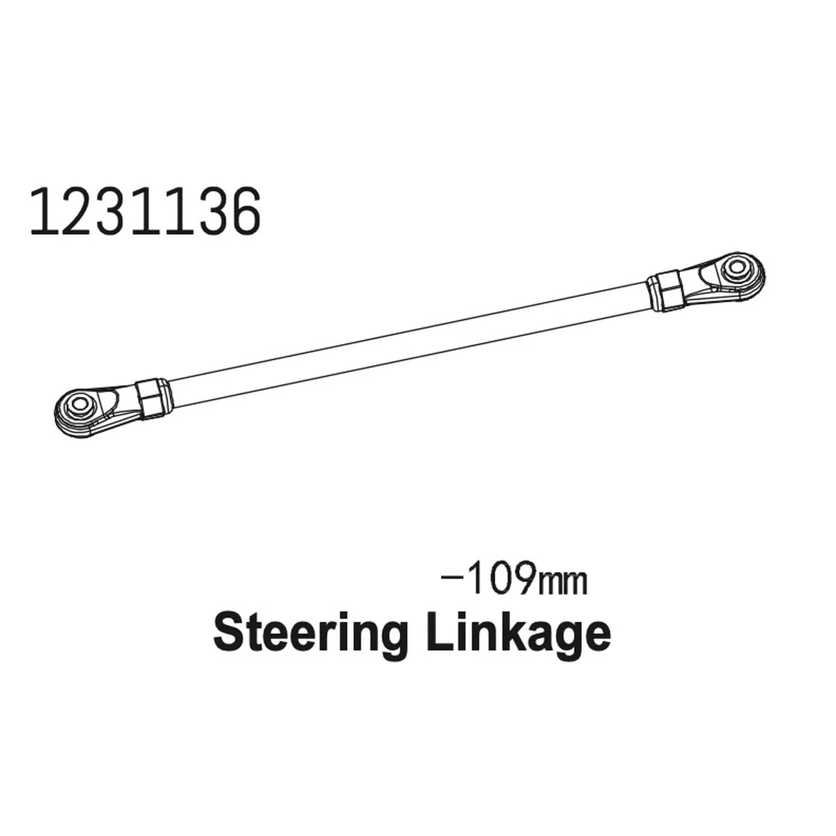 Absima Linkset Lenkung 109mm CR4.4 (2) 1231136