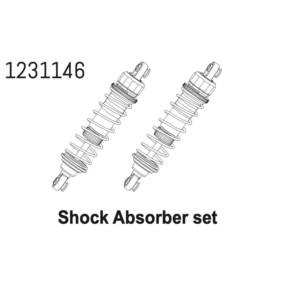 Absima Stoßdämpfer Set CR4.4 (2) 1231146
