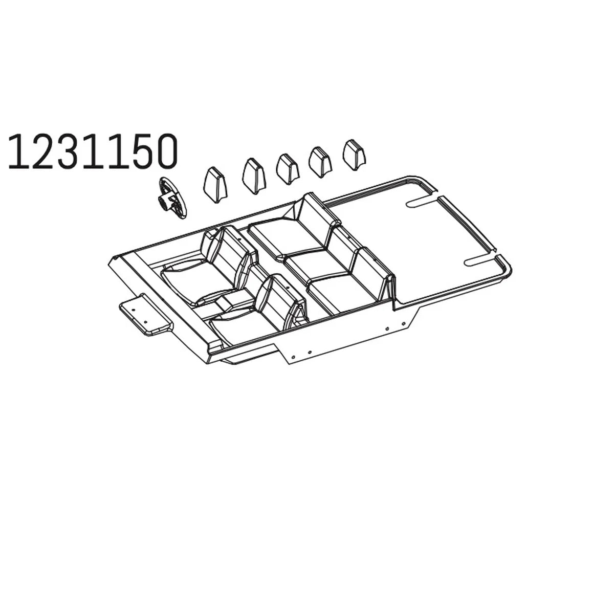 Absima Innenraumkabine CR4.4 1231150