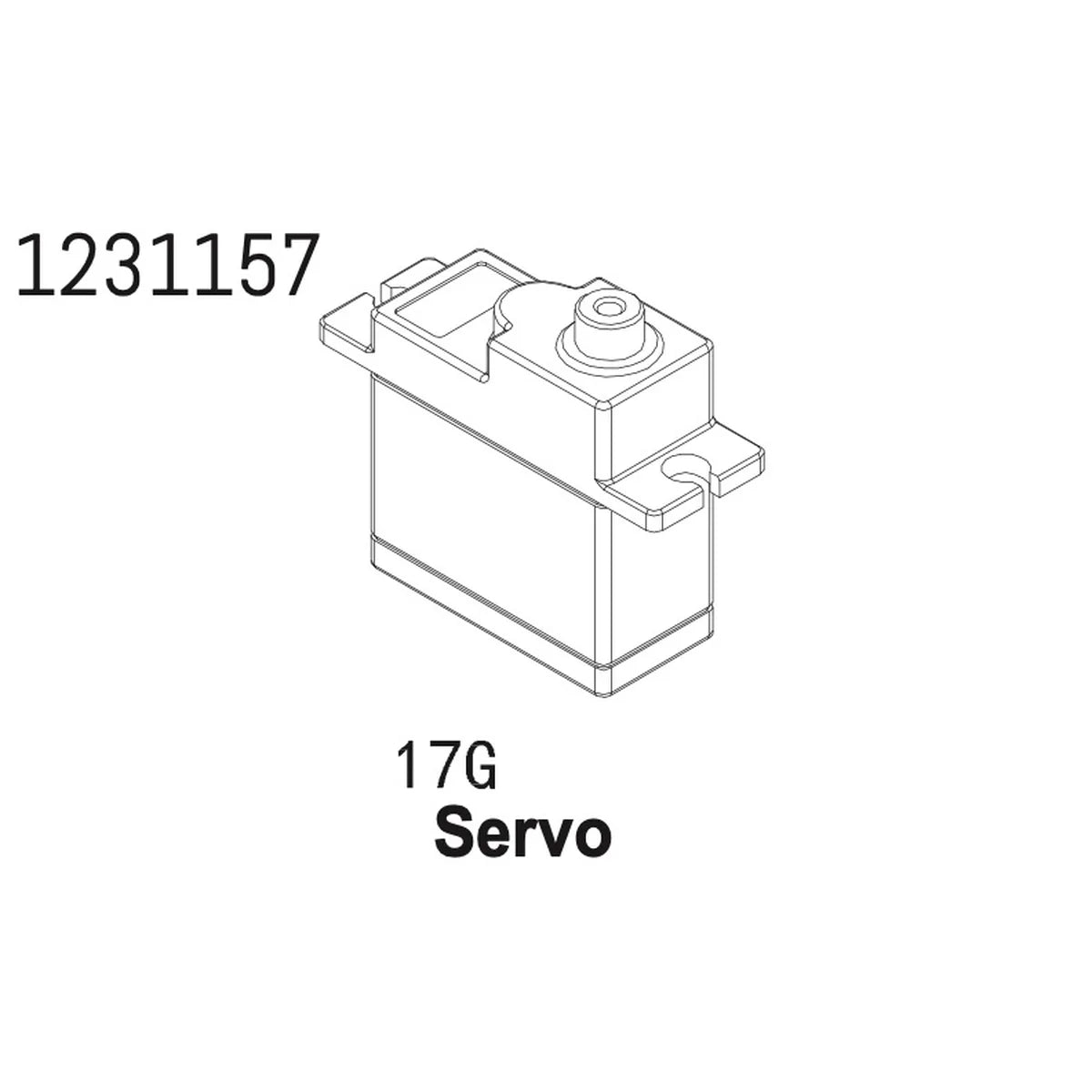Absima 17g Servo CR4.4 1231157