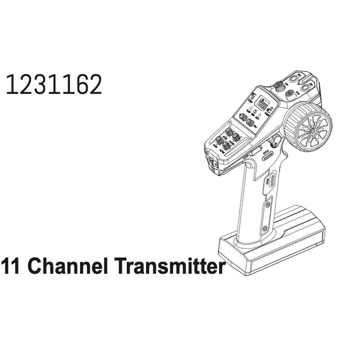 Absima 11-Kanal Fernsteuerung CR4.4 1231162