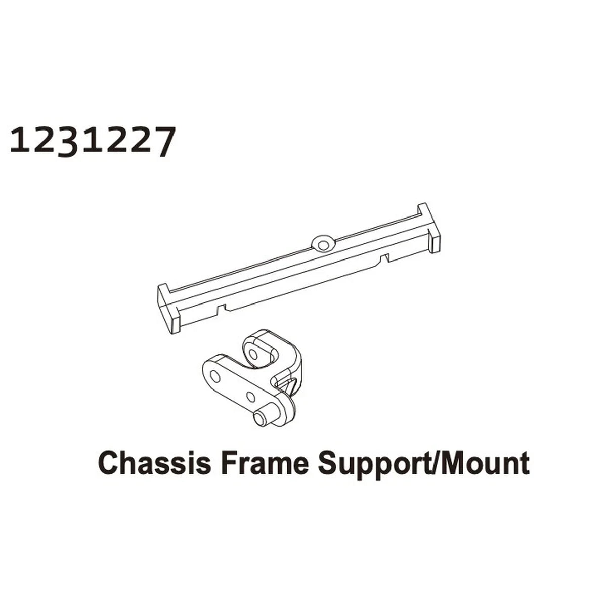 Absima Chassisstütze CR4.4 PATROL 1231227