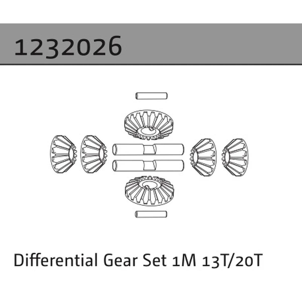 Absima Differentialgetriebesatz 1M 13T/20T 1232026
