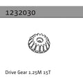 Absima Antriebsrad 1.25M 15T 1232030