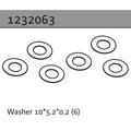 Absima Beilagscheibe 10x5.2x0.2 6stk 1232063