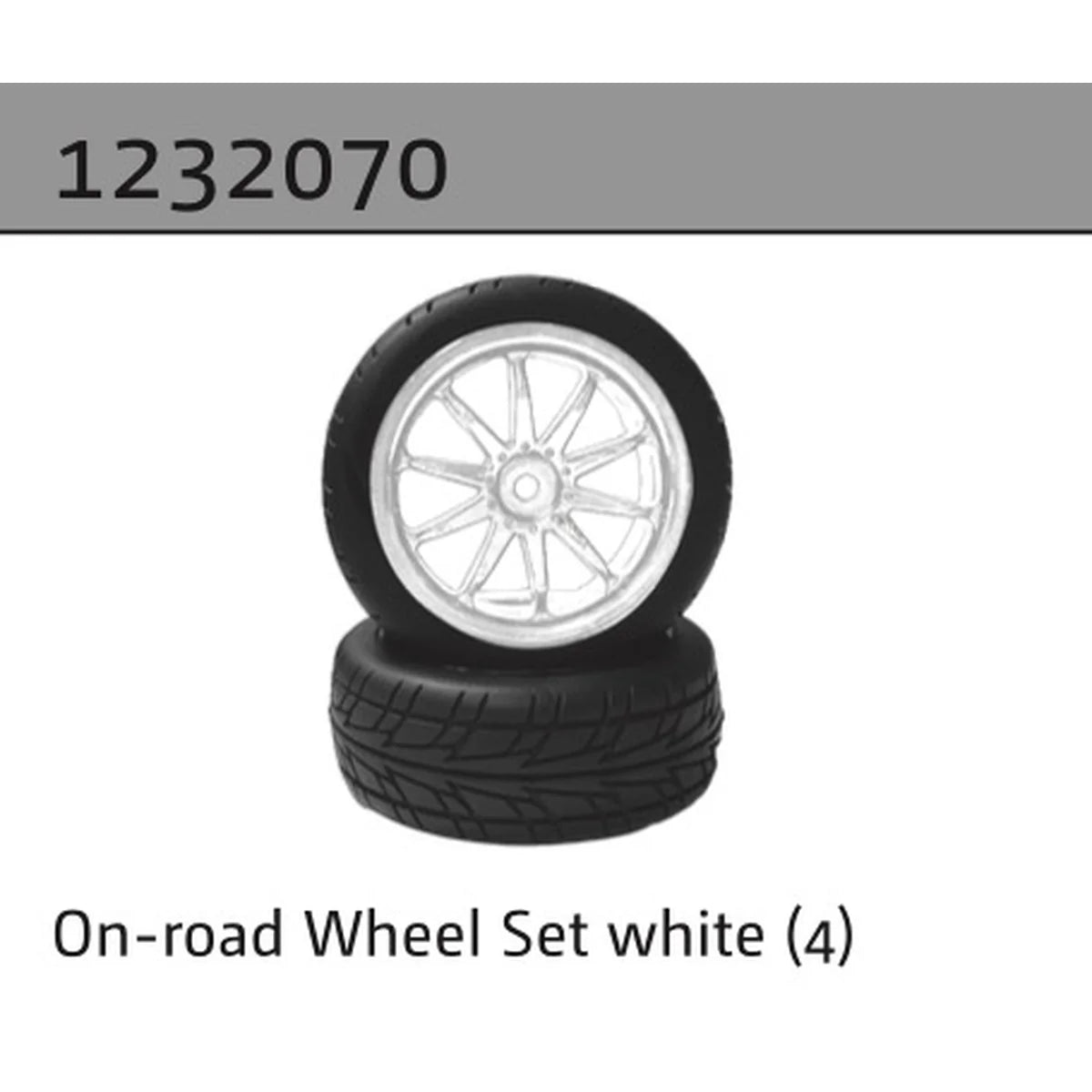 Absima 1:10 Räderset Onroad Duo Grip AERO-X (4) Weiß 1232070