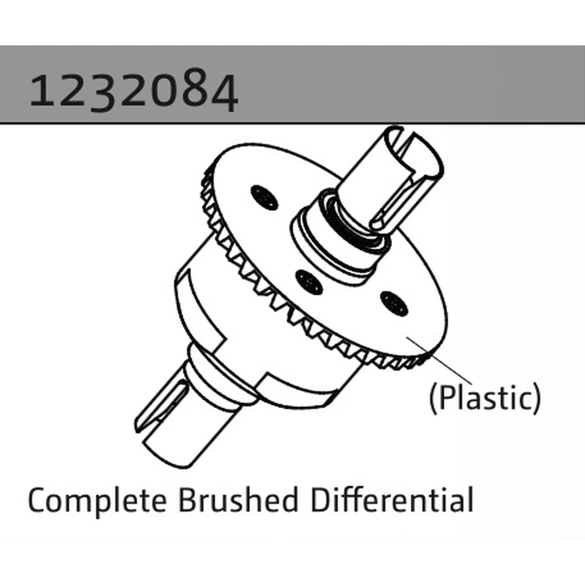 Absima Komplettes Brushed Differential 1232084