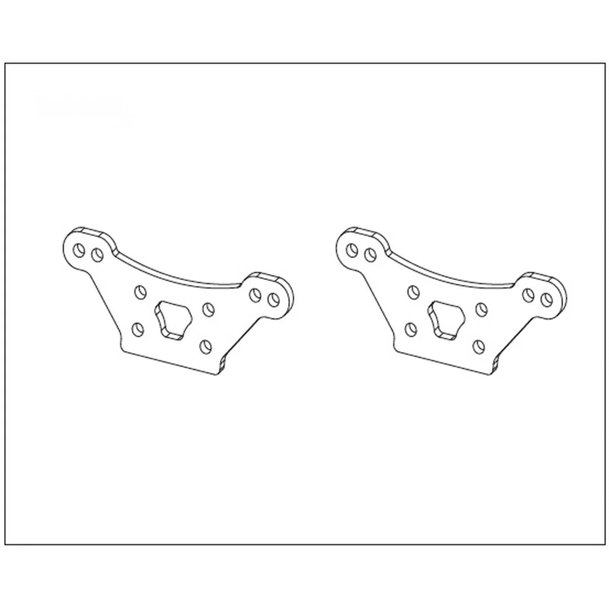 Absima Stoßdämpferhalterung (2) für Buggy Pulse 1240022