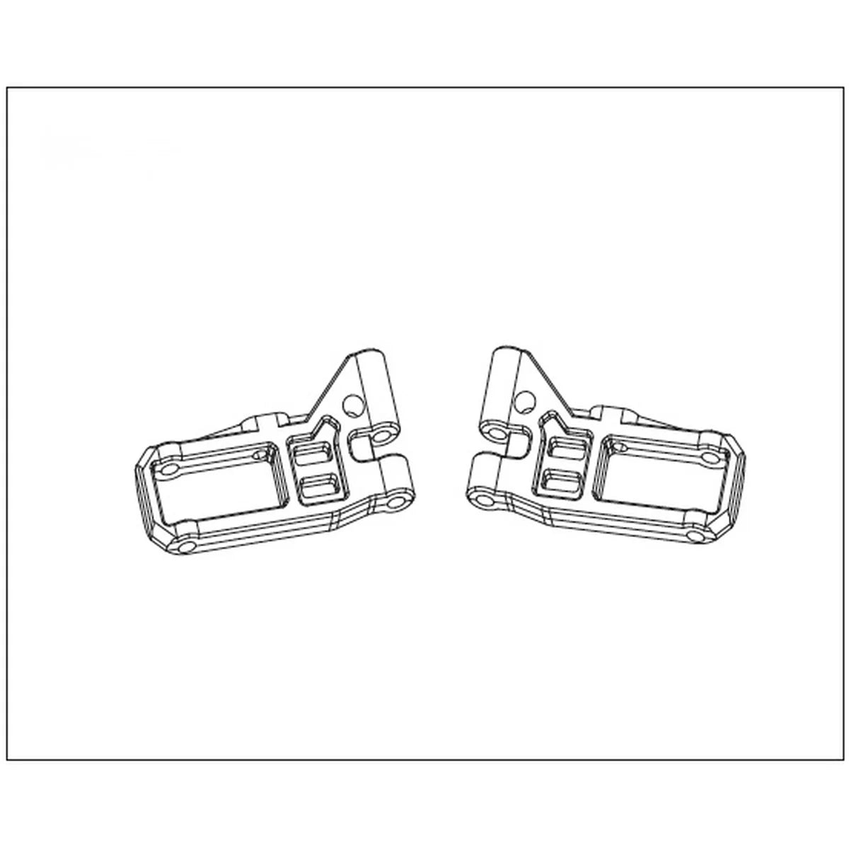Absima Querlenkerset vorne/unten für Buggy Pulse 1240026
