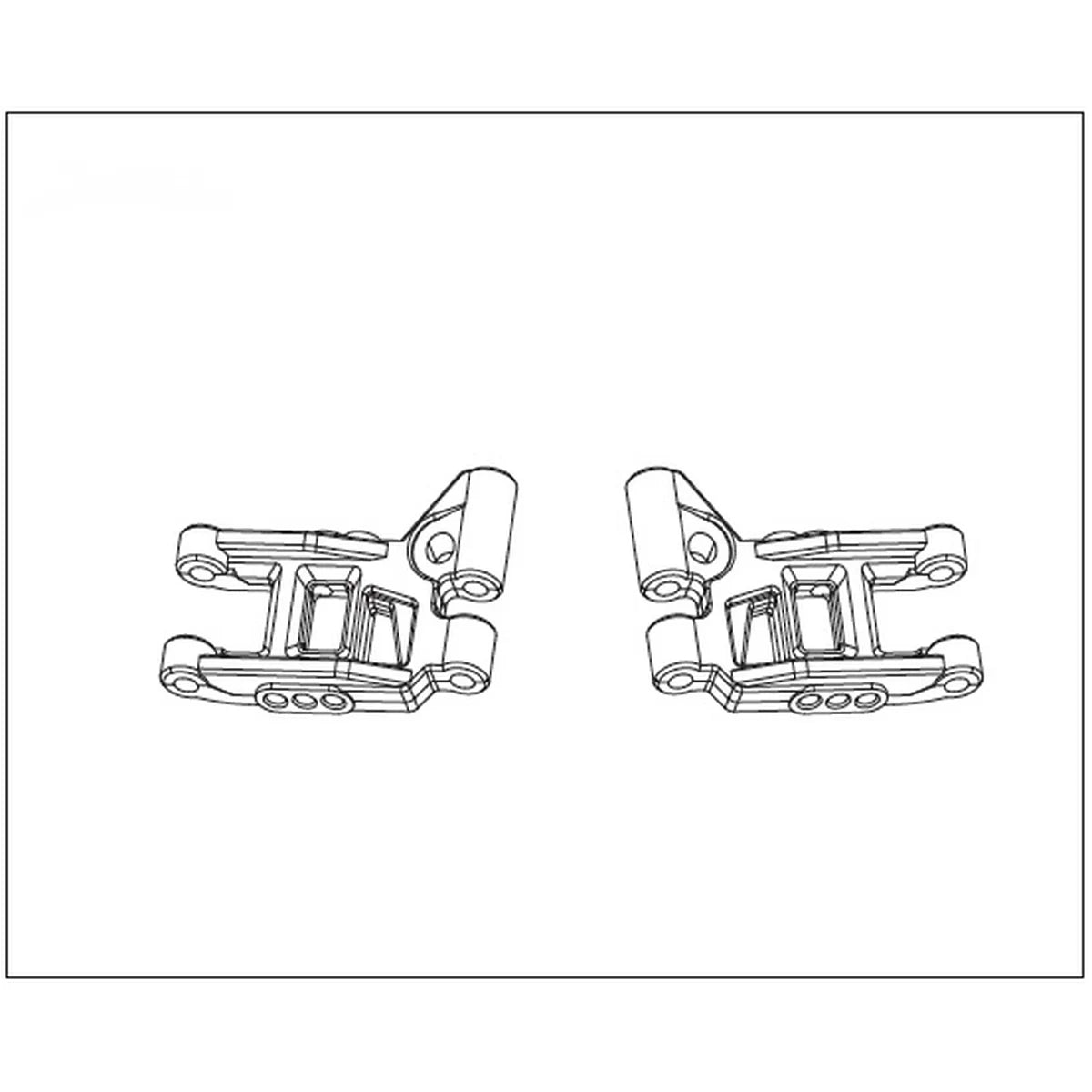 Absima Querlenkerset hinten/unten für Buggy Pulse 1240027