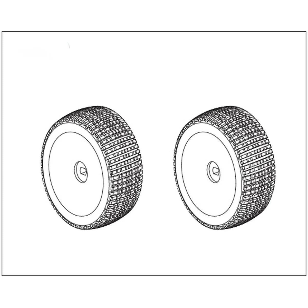 Absima Hinterräder (2) für Buggy Pulse 1240029