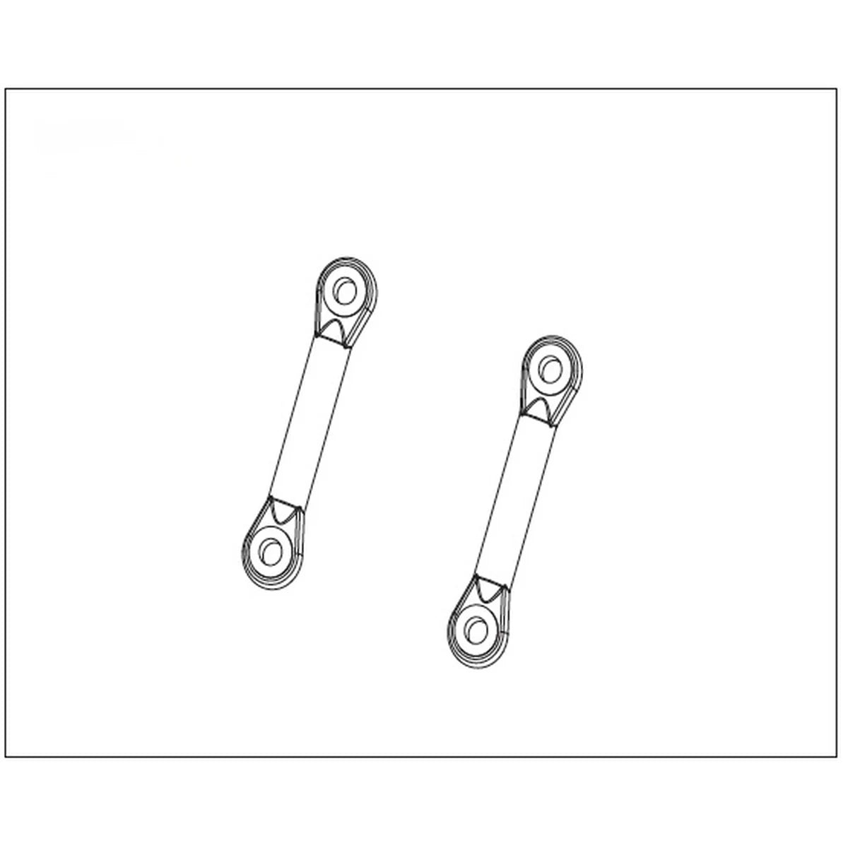 Absima Querlenkerset hinten/oben für Buggy Pulse 1240034