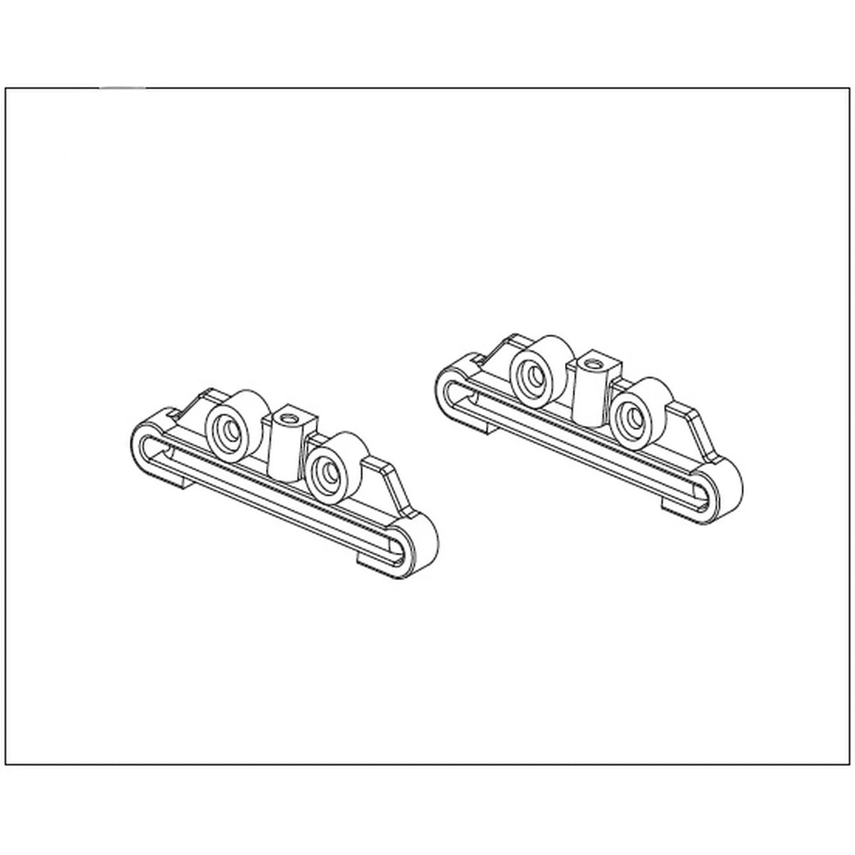 Absima Querlenkerhalter (2) für Buggy Pulse 1240038