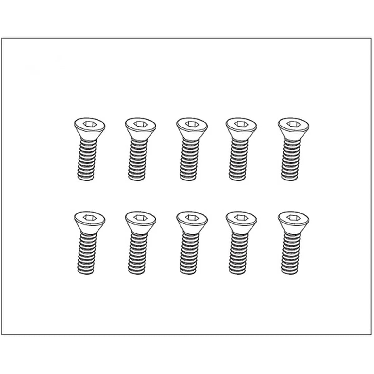 Absima Senkkopfschraube 2x6 (10) für Buggy Pulse 1240069