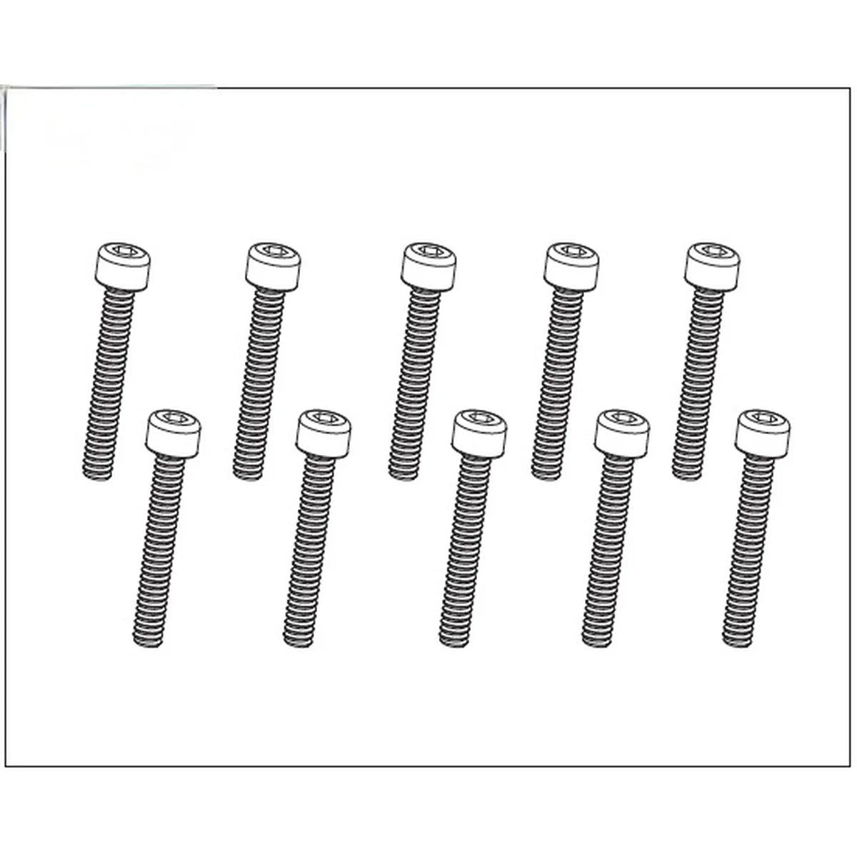 Absima M2x12 Schraube (10) für Buggy Pulse 1240071
