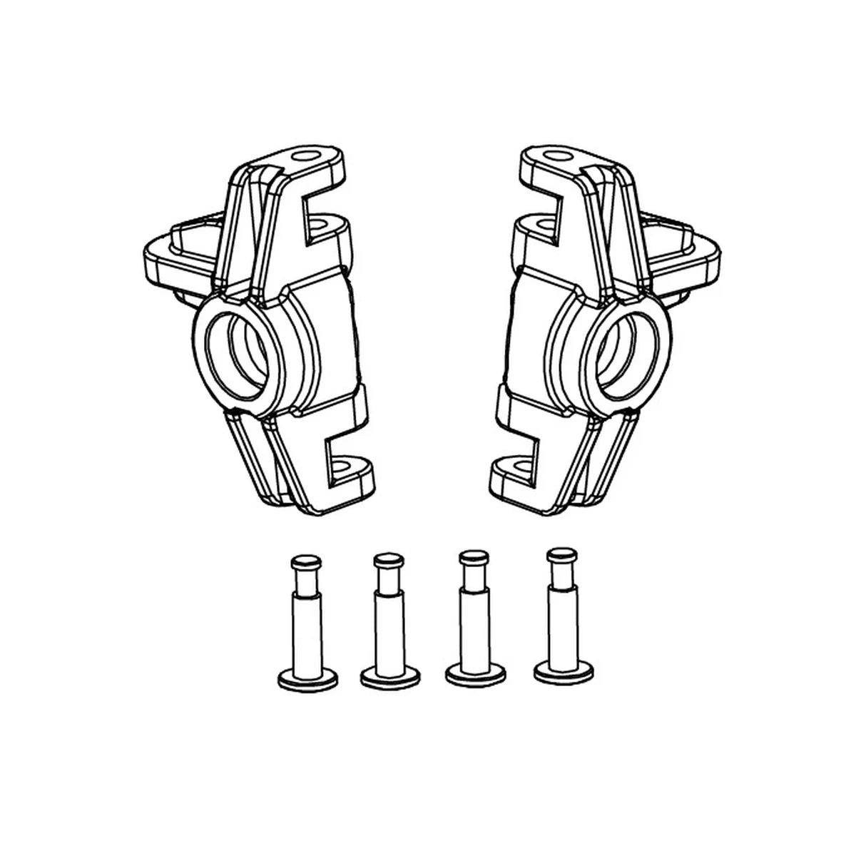 Absima Achsschenkel L/R für Monster Truck Kinetic-9 1320004