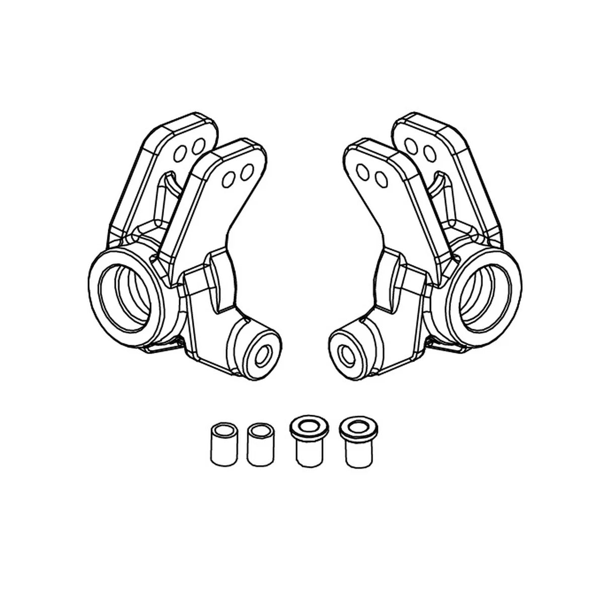 Absima Radträger hinten L/R für Monster Truck Kinetic-9 1320005