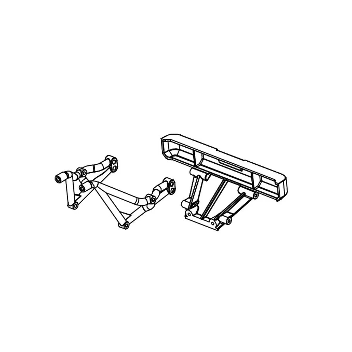 Absima Rammschutz-Set hinten für Monster Truck Kinetic-9 1320008