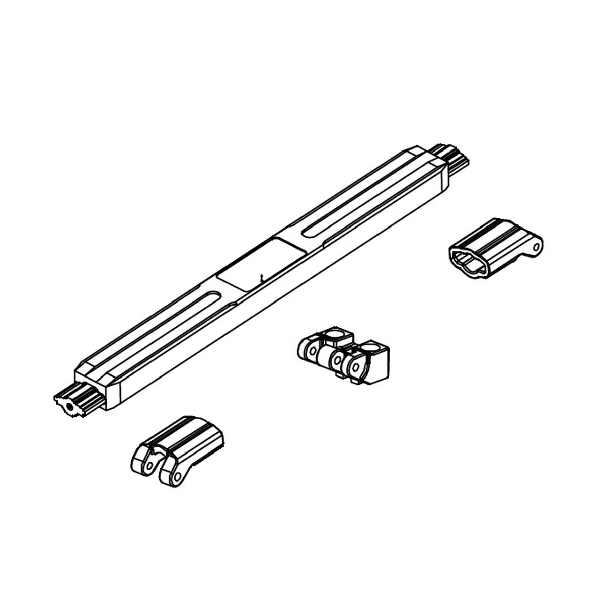 Absima Mittelwelle mit Halterung für Monster Truck Kinetic-9 1320011