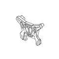 Absima Dämpferbrücke hinten Kunststoff für Monster Truck Kinetic-9 1320033