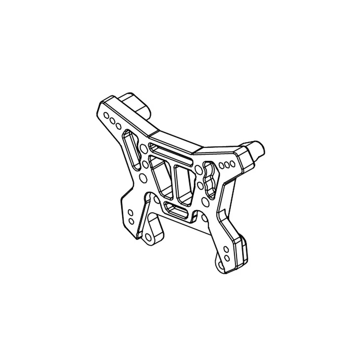 Absima Dämpferbrücke hinten Kunststoff für Monster Truck Kinetic-9 1320033